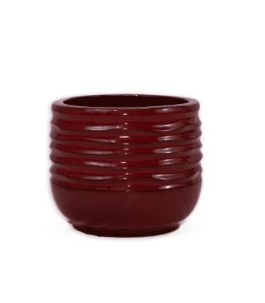 Outdoor Indoor Ceramic Planter Pot Decorative Planter with Drainage Hole Patio Flower Pot